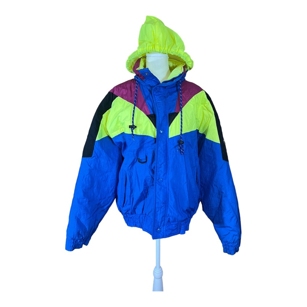 Weekends vintage neon ski jacket size large